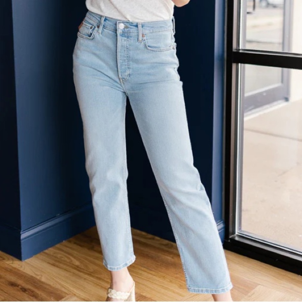 Re/Done 70s Stove Pipe Straight Leg jean size 26